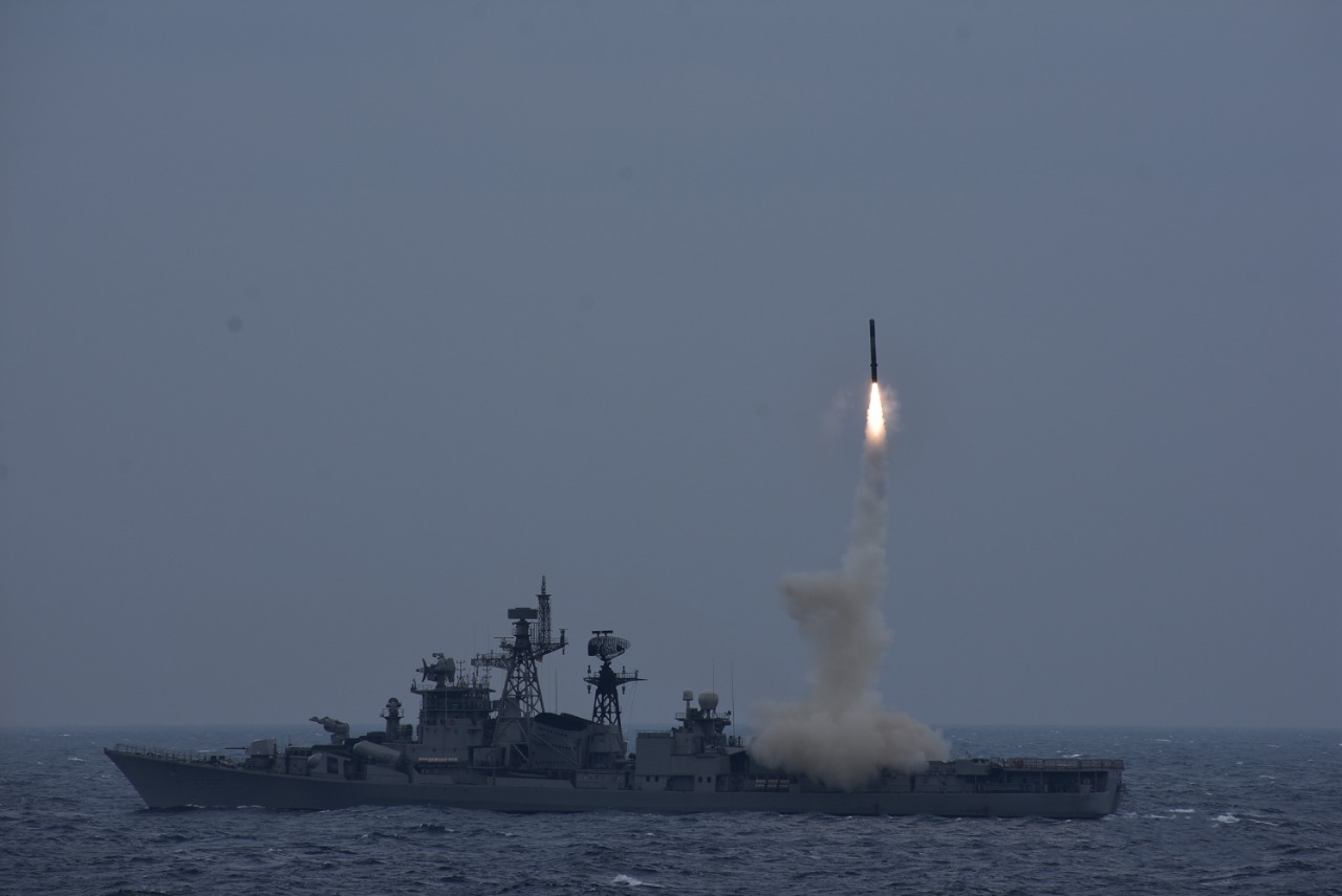 Successful Test Firing of BrahMos by Indian Navy